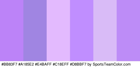 #BB83F7 #A185E2 #E4BAFF #C18EFF #D8BBF7 #BE8CF7 Colors