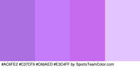 #AC6FE2 #C37CF9 #C66AED #E3C4FF Colors