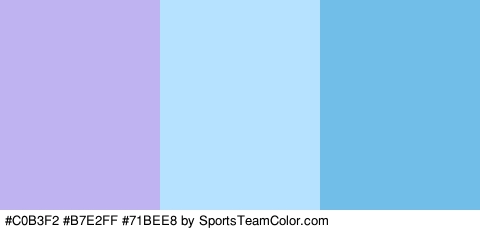 #C0B3F2 #B7E2FF #71BEE8 Colors