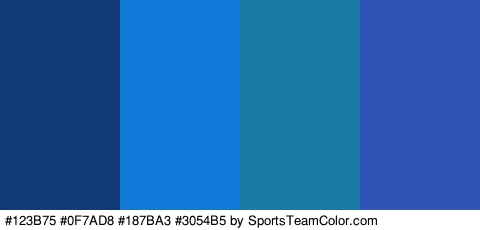 #123B75 #0F7AD8 #187BA3 #3054B5 Colors