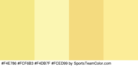 #F4E786 #FCF6B3 #F4DB7F #FCED99 Colors