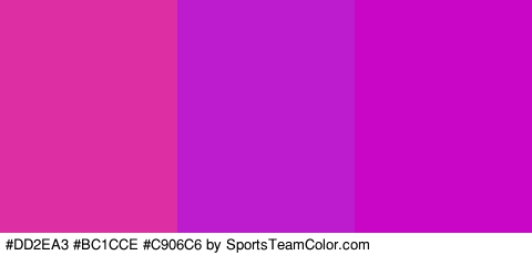 #DD2EA3 #BC1CCE #C906C6 Colors