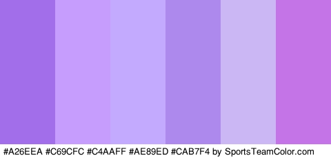 #A26EEA #C69CFC #C4AAFF #AE89ED #CAB7F4 #C574E8 Colors