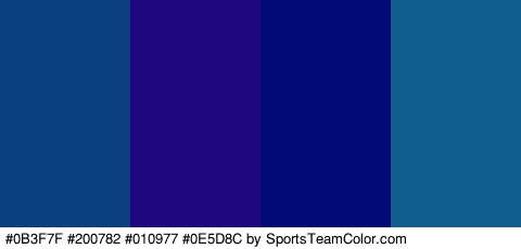 #0B3F7F #200782 #010977 #0E5D8C Colors