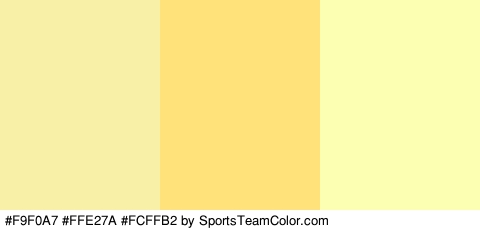 #F9F0A7 #FFE27A #FCFFB2 Colors