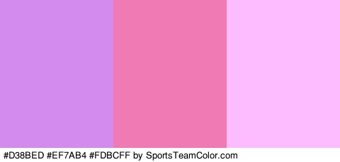 #D38BED #EF7AB4 #FDBCFF Colors