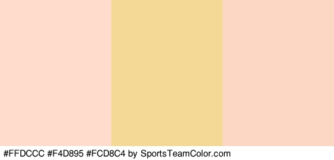 #FFDCCC #F4D895 #FCD8C4 Colors