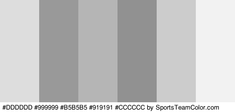 #DDDDDD #999999 #B5B5B5 #919191 #CCCCCC #F2F2F2 Colors