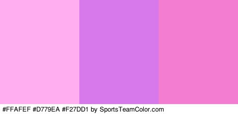 #FFAFEF #D779EA #F27DD1 Colors