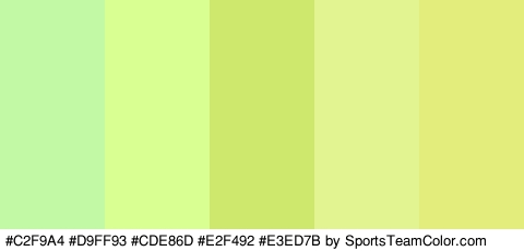 #C2F9A4 #D9FF93 #CDE86D #E2F492 #E3ED7B Colors