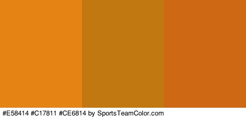 #E58414 #C17811 #CE6814 Colors