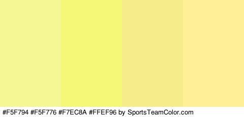 #F5F794 #F5F776 #F7EC8A #FFEF96 Colors