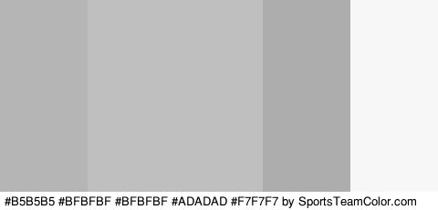 #B5B5B5 #BFBFBF #BFBFBF #ADADAD #F7F7F7 Colors