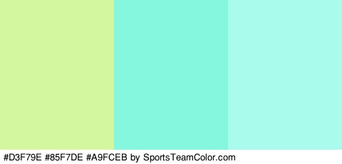 #D3F79E #85F7DE #A9FCEB Colors