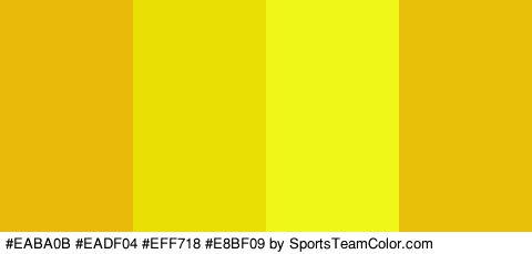 #EABA0B #EADF04 #EFF718 #E8BF09 Colors