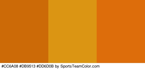 #CC6A08 #DB9513 #DD6D0B Colors