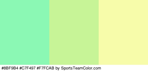 #8BF9B4 #C7F497 #F7FCAB Colors