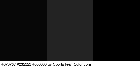 #070707 #232323 #000000 Colors