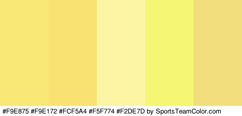 #F9E875 #F9E172 #FCF5A4 #F5F774 #F2DE7D Colors