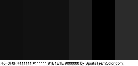 #0F0F0F #111111 #111111 #1E1E1E #000000 #2B2B2B Colors