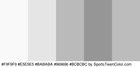 #F9F9F9 #E5E5E5 #BABABA #969696 #BCBCBC Colors