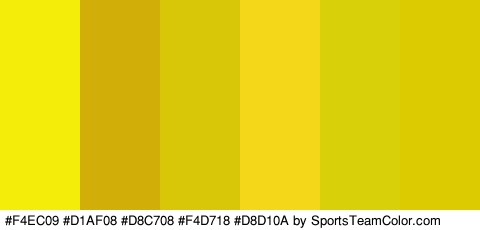 #F4EC09 #D1AF08 #D8C708 #F4D718 #D8D10A #DDCB02 Colors