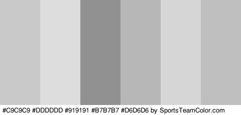 #C9C9C9 #DDDDDD #919191 #B7B7B7 #D6D6D6 #BFBFBF Colors