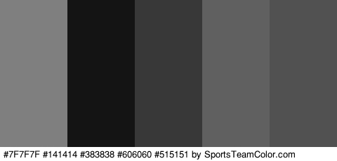 #7F7F7F #141414 #383838 #606060 #515151 Colors