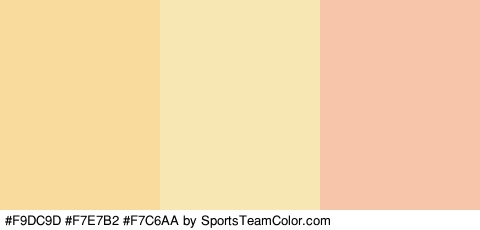 #F9DC9D #F7E7B2 #F7C6AA Colors