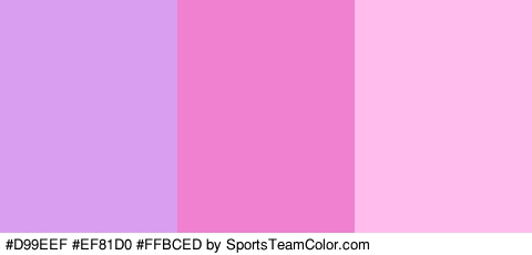 #D99EEF #EF81D0 #FFBCED Colors