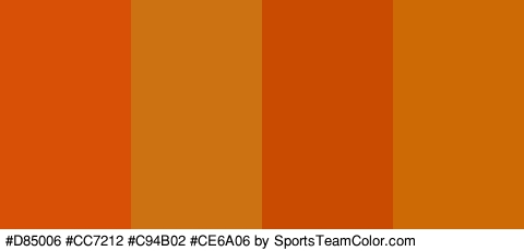 #D85006 #CC7212 #C94B02 #CE6A06 Colors