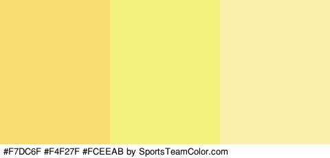 #F7DC6F #F4F27F #FCEEAB Colors