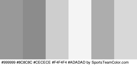 #999999 #8C8C8C #CECECE #F4F4F4 #ADADAD #D8D8D8 Colors