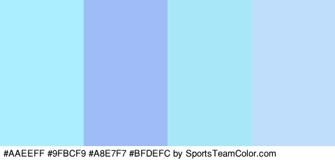 #AAEEFF #9FBCF9 #A8E7F7 #BFDEFC Colors