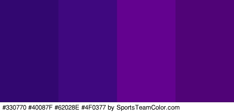 #330770 #40087F #62028E #4F0377 Colors