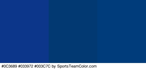 #0C3689 #033972 #003C7C Colors