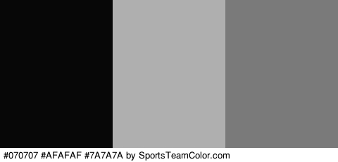 #070707 #AFAFAF #7A7A7A Colors