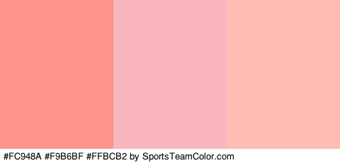 #FC948A #F9B6BF #FFBCB2 Colors