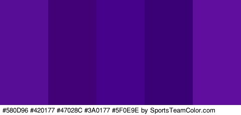 #580D96 #420177 #47028C #3A0177 #5F0E9E Colors