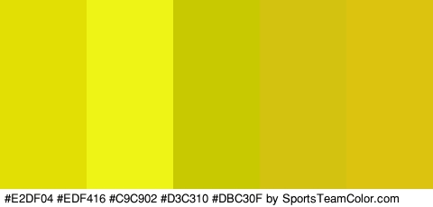 #E2DF04 #EDF416 #C9C902 #D3C310 #DBC30F Colors