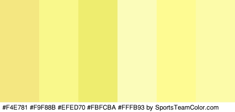 #F4E781 #F9F88B #EFED70 #FBFCBA #FFFB93 #FCFBA9 Colors