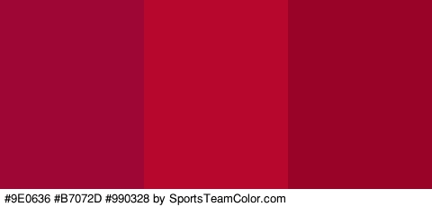 #9E0636 #B7072D #990328 Colors