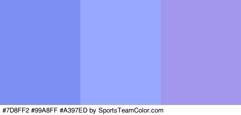 #7D8FF2 #99A8FF #A397ED Colors