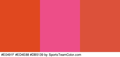 #E0491F #ED4E88 #DB5139 Colors