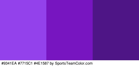 #9341EA #7715C1 #4E1587 Colors