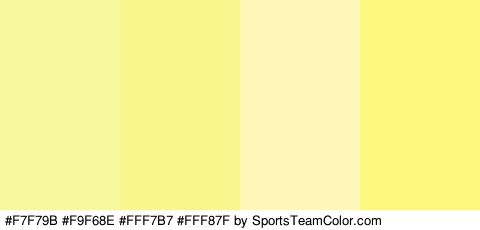 #F7F79B #F9F68E #FFF7B7 #FFF87F Colors