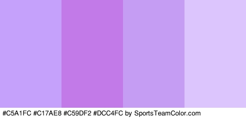 #C5A1FC #C17AE8 #C59DF2 #DCC4FC Colors