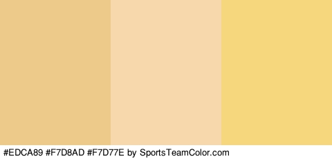 #EDCA89 #F7D8AD #F7D77E Colors