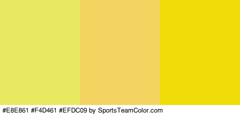 #E8E861 #F4D461 #EFDC09 Colors