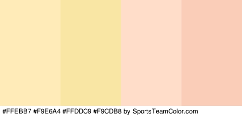 #FFEBB7 #F9E6A4 #FFDDC9 #F9CDB8 Colors